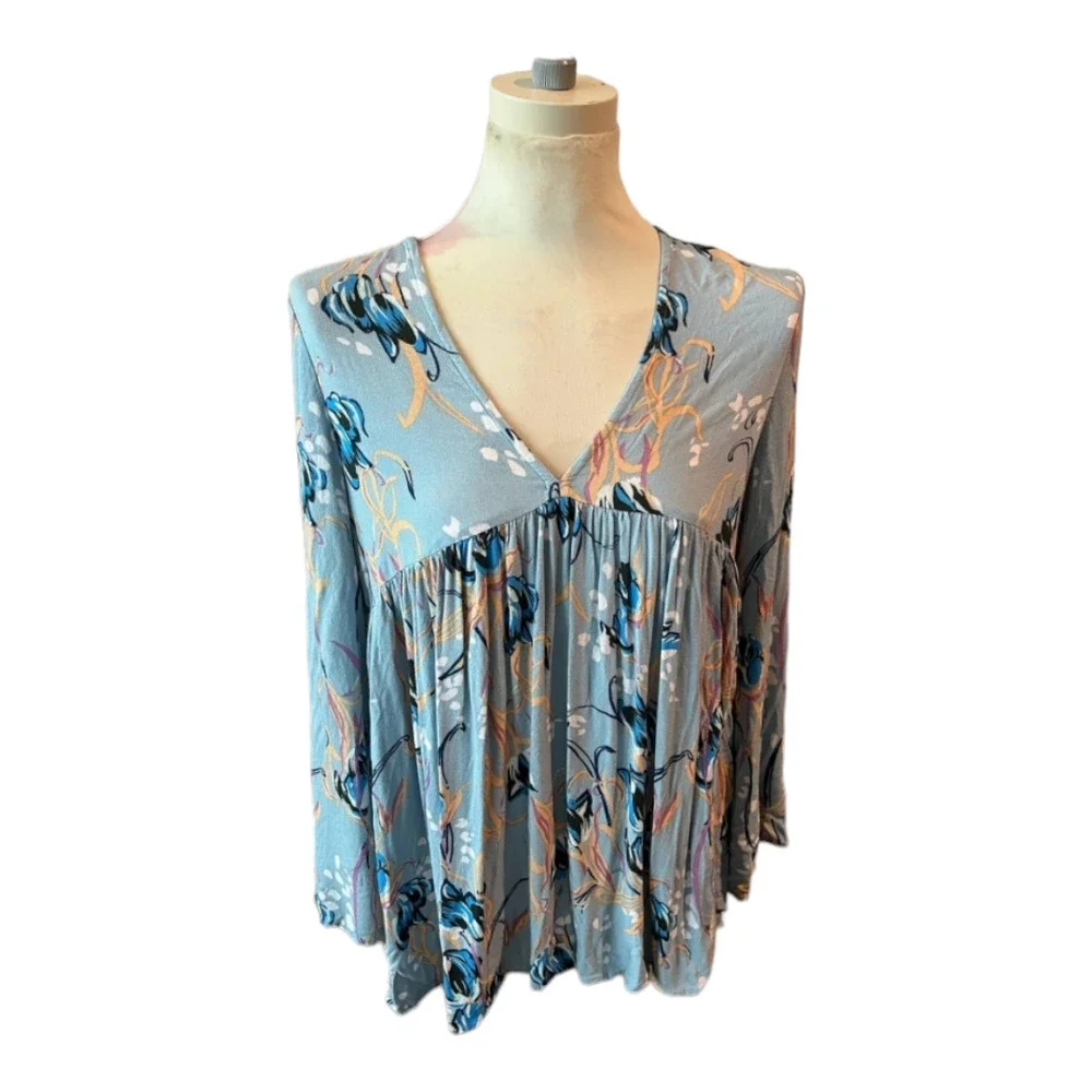 Free People floral tunic size small